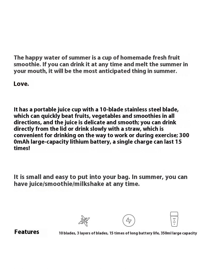 Sterling – Draagbare Elektrische Fruitjuicer