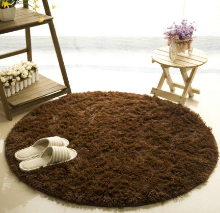 Leontine – Fluffy Rond Tapijt voor Woonkamer Decor Faux Bont Tapijt voor Kinderkamer Lang Pluche Tapijten voor Slaapkamer Modern Mat