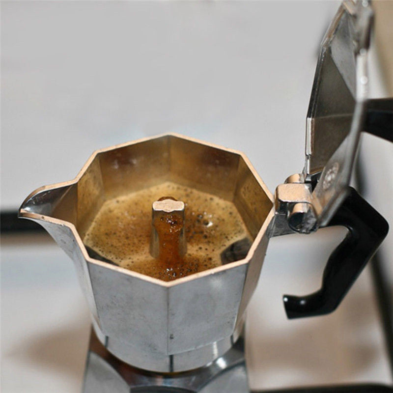 Lucian – Octagonale Koffiepot van Voedselgrade Aluminium