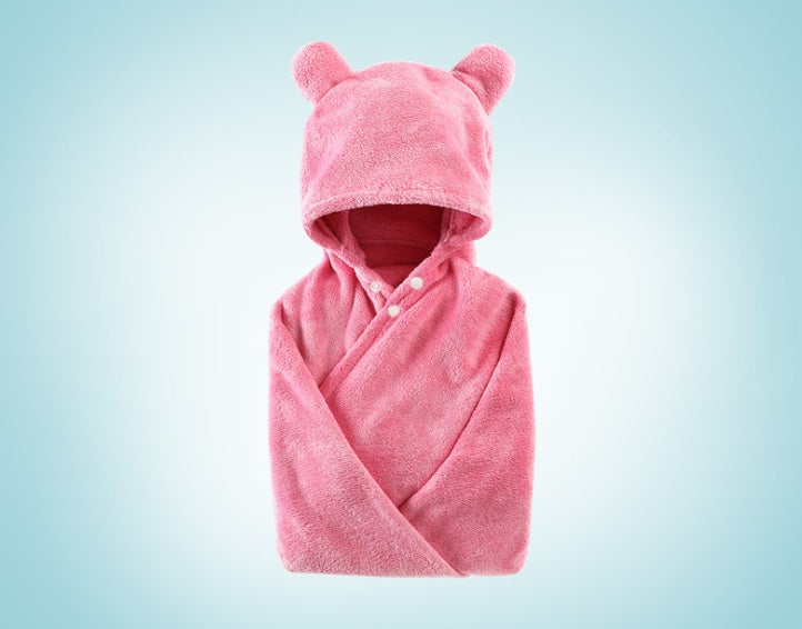 Mirabelle – Hooded Badhanddoek voor Baby's van Katoen