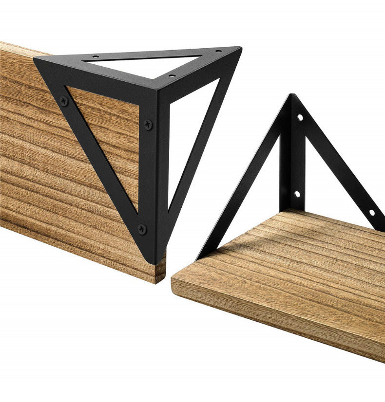 Lucian – Wandplank Beugel van Antiek Hout