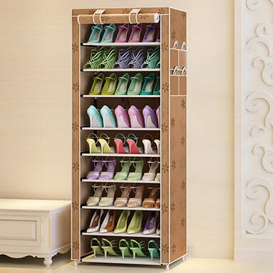 Cosmo – Minimalistische Multifunctionele Stofdichte Schoenkast met 10 Lagen en 9 Vakjes