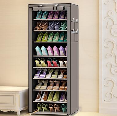 Cosmo – Minimalistische Multifunctionele Stofdichte Schoenkast met 10 Lagen en 9 Vakjes