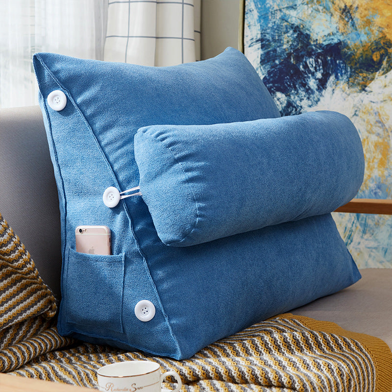 Clove – Luxe Velours Lezen Kussen met Rugsteun voor Bed en Bank