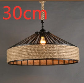 Persephone – Creatieve HANGLAMP van IJzer met Henneptouw