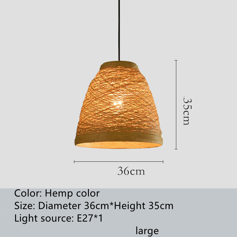 Sebastian – Rieten Hanglamp voor Gezellige Ruimtes
