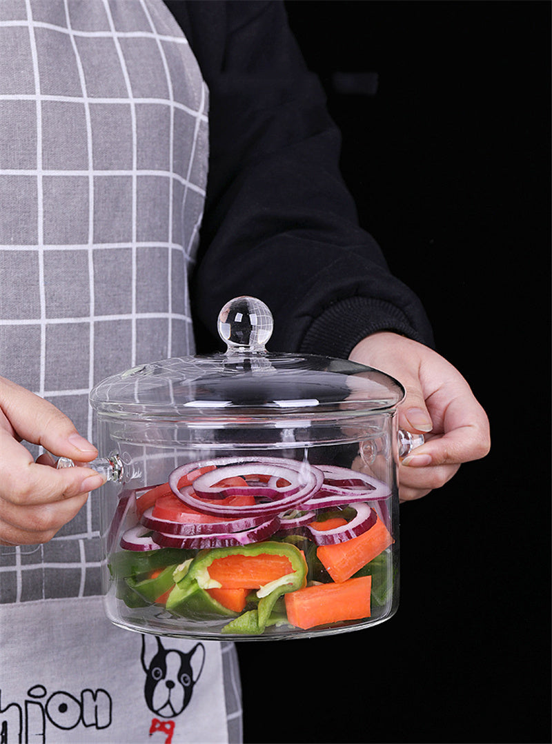 Florian – Transparante Mini Soeppan van Hoog Borosilicaatglas