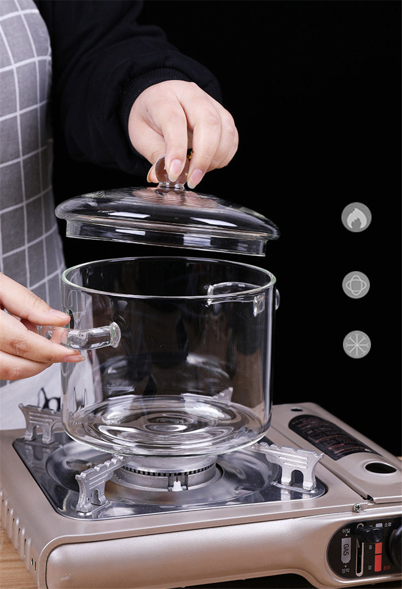 Florian – Transparante Mini Soeppan van Hoog Borosilicaatglas