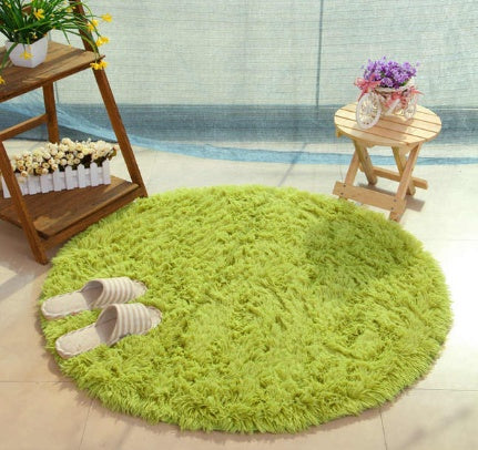 Leontine – Fluffy Rond Tapijt voor Woonkamer Decor Faux Bont Tapijt voor Kinderkamer Lang Pluche Tapijten voor Slaapkamer Modern Mat