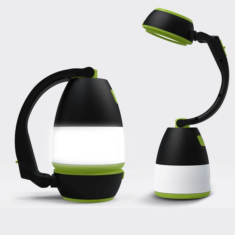Leontine – 3-in-1 Multifunctionele Tafellamp met LED Tentlamp en Oplaadbare Noodlamp