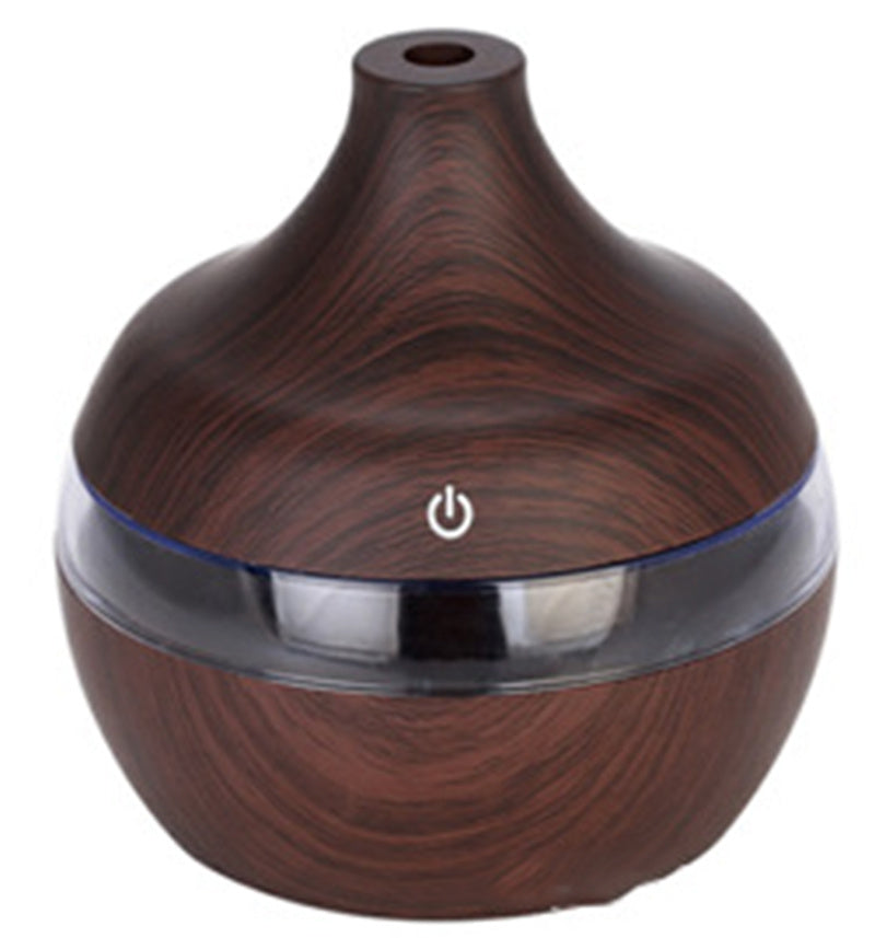 Benedict – Houten Grain Aromatherapie USB Luchtbevochtiger met Essentiële Olie Diffuser
