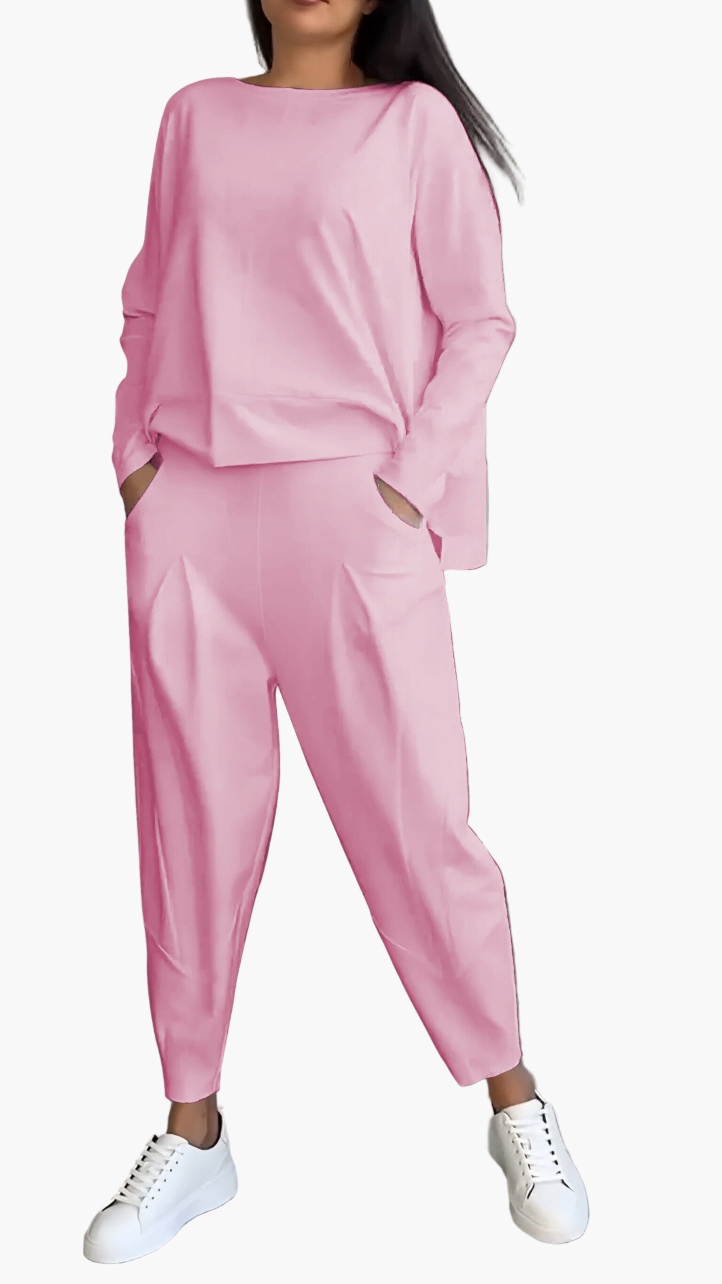 Women's Relaxed Fit Two-Piece Lounge and Casual Set – Cozy Everyday Wear
