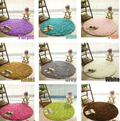 Leontine – Fluffy Rond Tapijt voor Woonkamer Decor Faux Bont Tapijt voor Kinderkamer Lang Pluche Tapijten voor Slaapkamer Modern Mat
