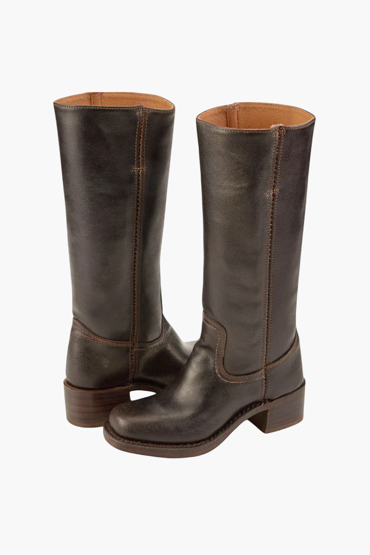 Women's Modern Classic Knee-High Block Heel Boots – Fashion Versatile Everyday Style