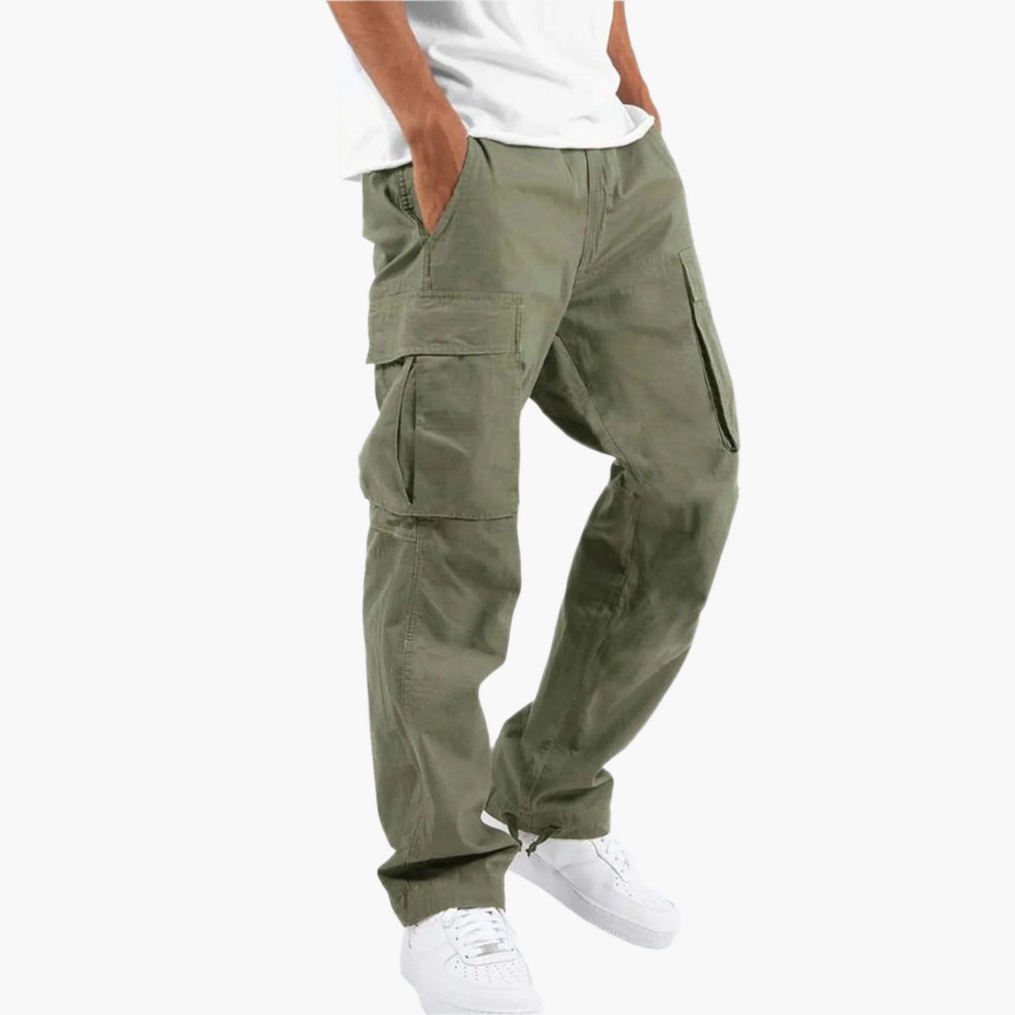 Men's Relaxed Fit Multi-Pocket Cargo Pants – Urban Streetwear Utility Style