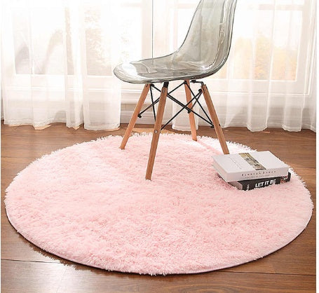 Leontine – Fluffy Rond Tapijt voor Woonkamer Decor Faux Bont Tapijt voor Kinderkamer Lang Pluche Tapijten voor Slaapkamer Modern Mat