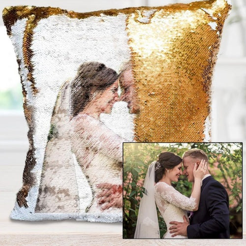 Octavian – Gepersonaliseerde Sequins Kussenhoes met Luminous Effect