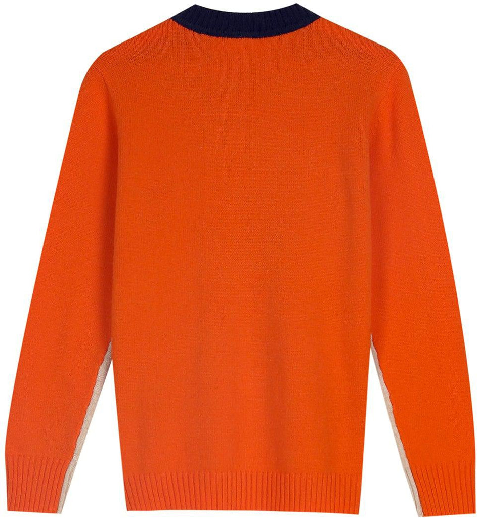 Women's Modern Urban Striped Pullover Sweater - Slim Fit, Graphic Colorblock Style