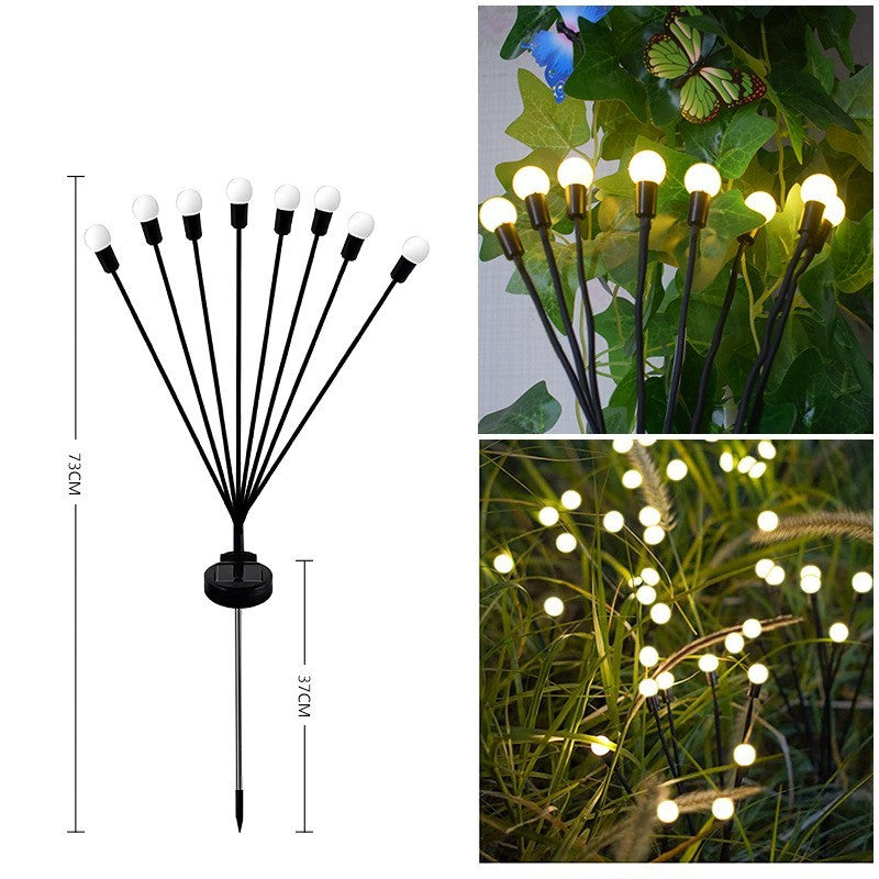 Zonne-Tuinverlichting Vuurvliegjes – 6 t/m 10 Lampjes | Warm Wit of Multikleur | Sfeerverlichting voor Buiten met Bewegende Effecten