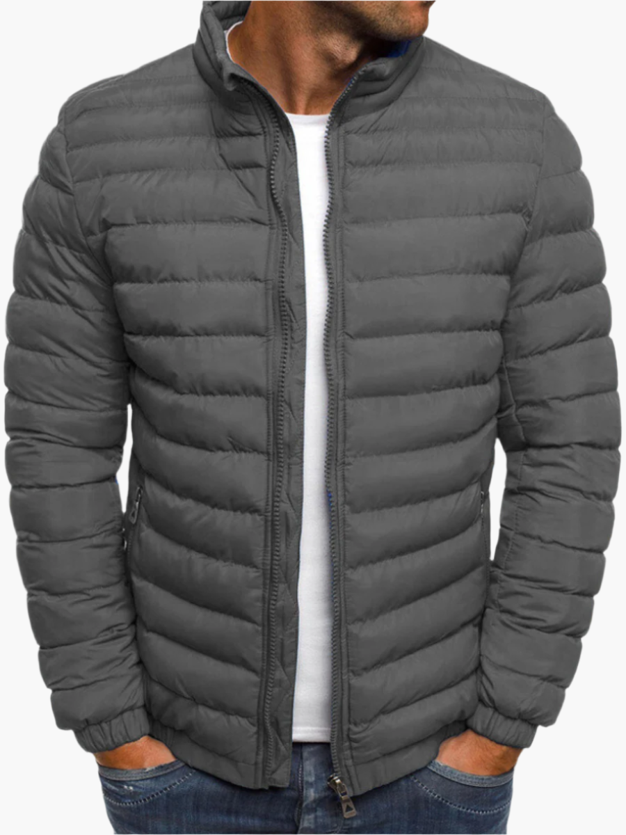 Men's Modern Quilted Casual Puffer Jacket – Stylish Everyday Outerwear