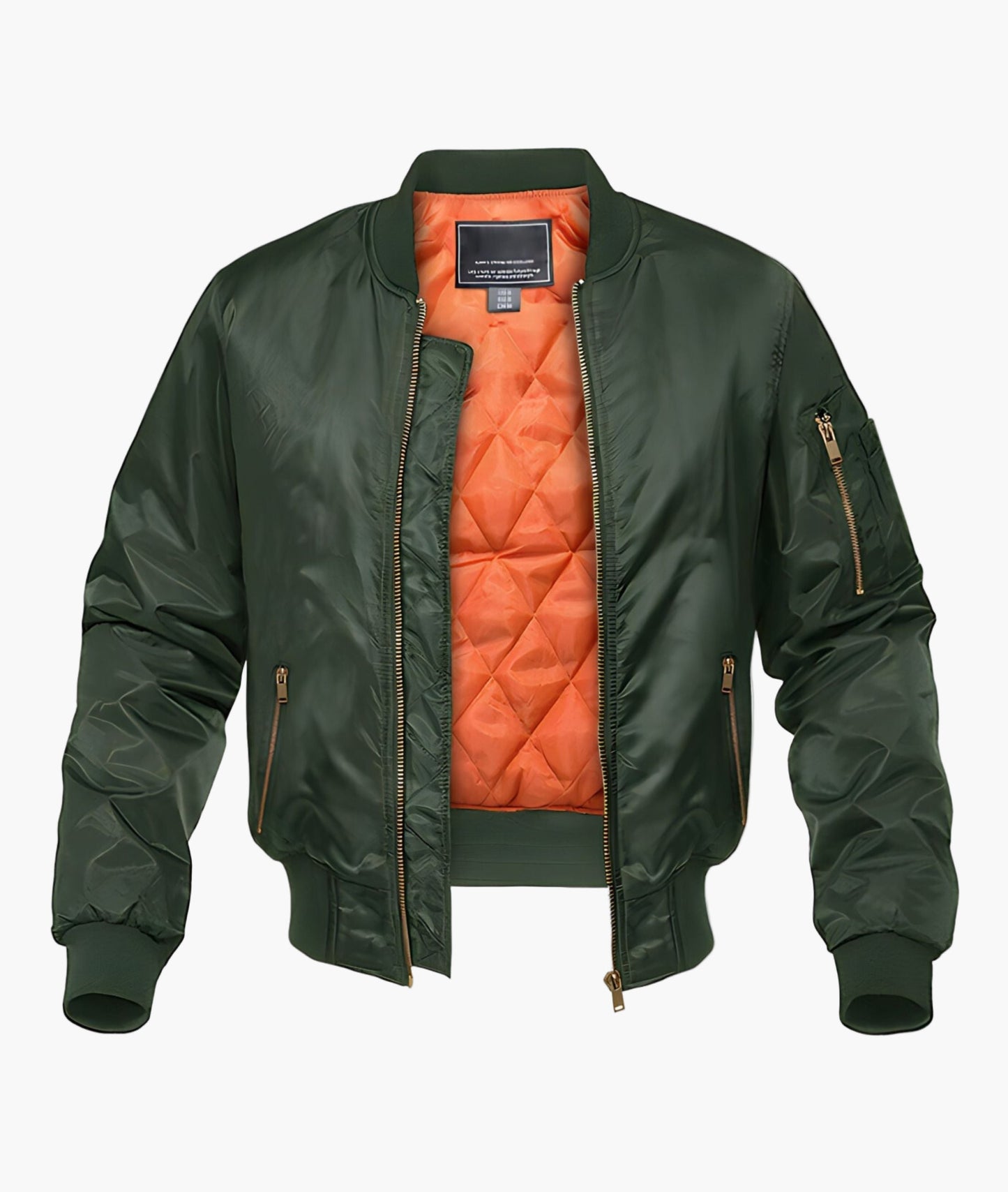 Men's Bomber Jacket – Relaxed Fit, Quilted Lining, Streetwear Style