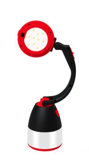 Leontine – 3-in-1 Multifunctionele Tafellamp met LED Tentlamp en Oplaadbare Noodlamp