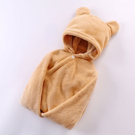 Mirabelle – Hooded Badhanddoek voor Baby's van Katoen