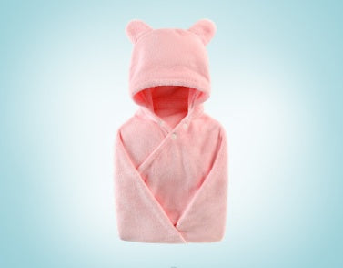 Mirabelle – Hooded Badhanddoek voor Baby's van Katoen