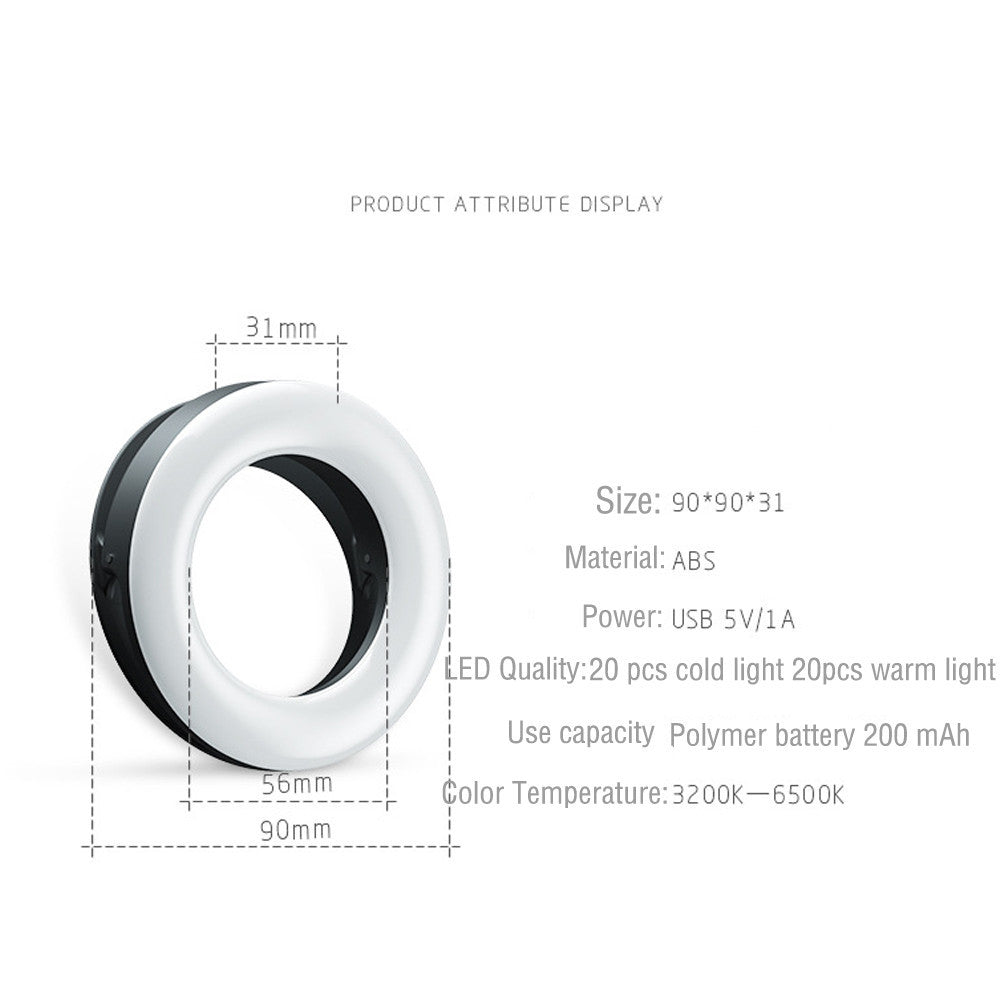 Octavian – LED Selfie Ring Light voor Smartphone Fotografie