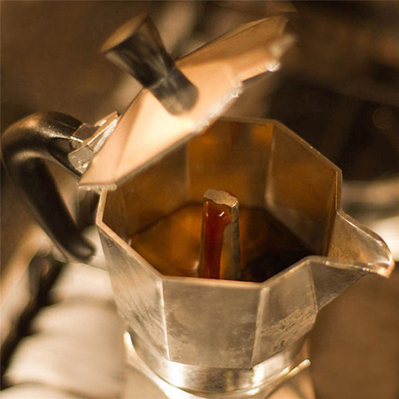 Lucian – Octagonale Koffiepot van Voedselgrade Aluminium