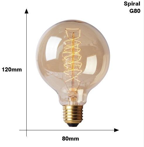 Lysandra – Retro Edison G95 G125 Glühlampe met Filament