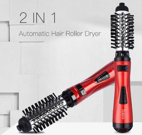 3-in-1 Heteluchtborstel Haarstyler – Roterende Föhnborstel met 3 Warmtestanden, Koude Lucht & Verwisselbare Opzetstukken