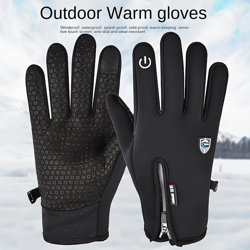Men's and Women's Winter Outdoor Touchscreen Gloves Waterproof Windproof Warm