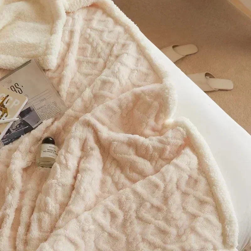 Ultra-Plush Winter Bed Blanket for Cozy Comfort and Luxury Style