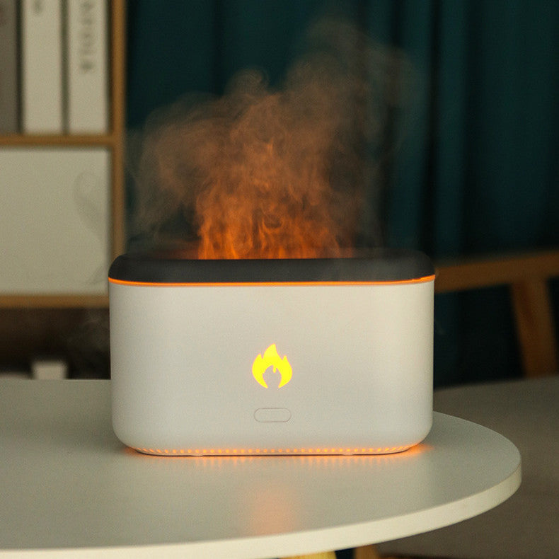 Juno – Ultrasonische Aroma Diffuser Lamp met Vlam Effect