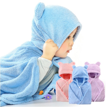 Mirabelle – Hooded Badhanddoek voor Baby's van Katoen