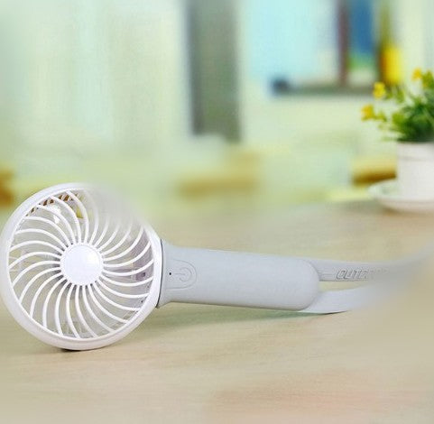 Aurelia – Draagbare USB Ventilator met LED Licht en Oplaadbare Batterij