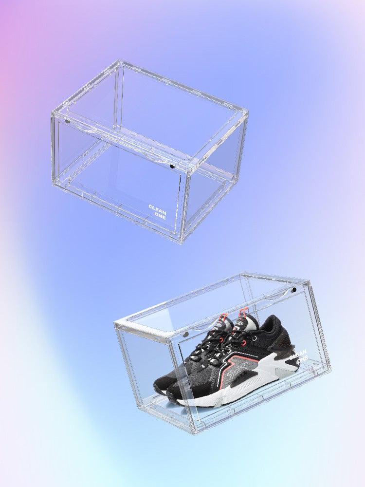 Odette – Transparante Basketbalschoenopslagdoos met Zijopening