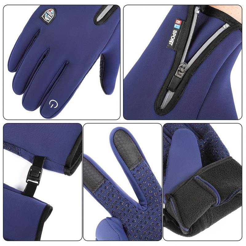 Men's and Women's Winter Outdoor Touchscreen Gloves Waterproof Windproof Warm