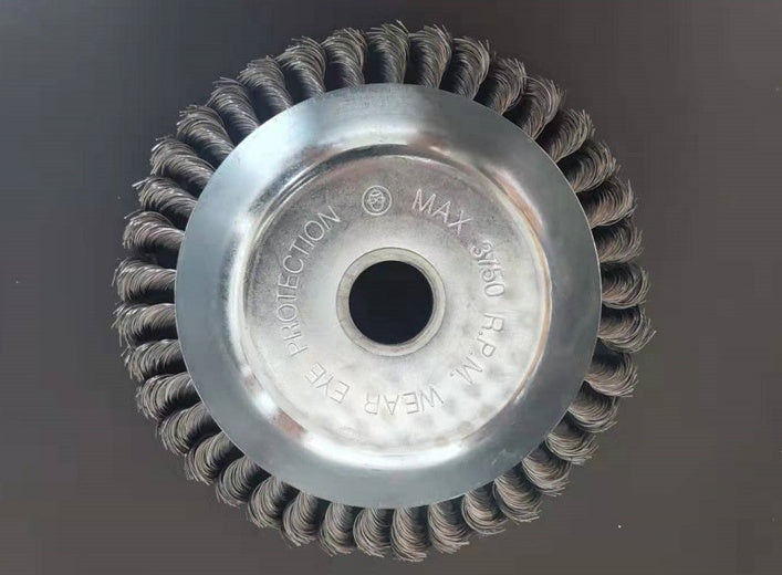 Zware Stalen Onkruidborstelkop – Universele Trimmer Accessoire voor Gras- & Mosverwijdering