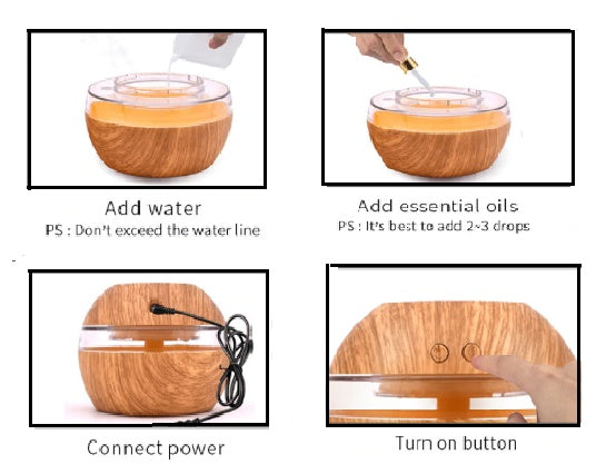 Clementine – Essentiële Olie Diffuser en Luchtbevochtiger