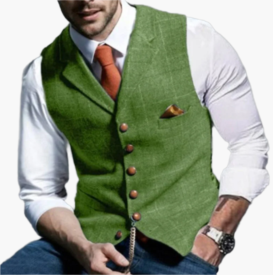 Men's Vintage Waistcoat Classic Tailored Vest for Formal and Casual Outfits
