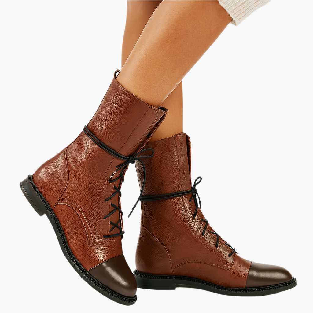 Women's Classic Lace-Up Combat Ankle Boots for Everyday Style and Comfort