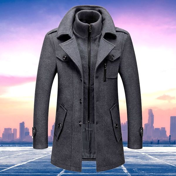 Men's Two-Piece Smart Winter Coat – Versatile Formal & Casual Outerwear