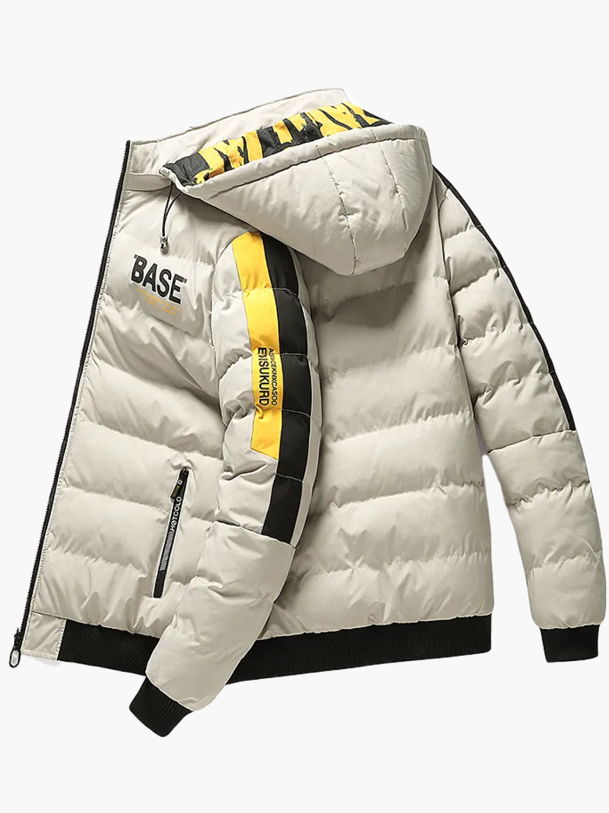 Men's Urban Winter Puffer Jacket Street Style Hooded Warm Casual Coat