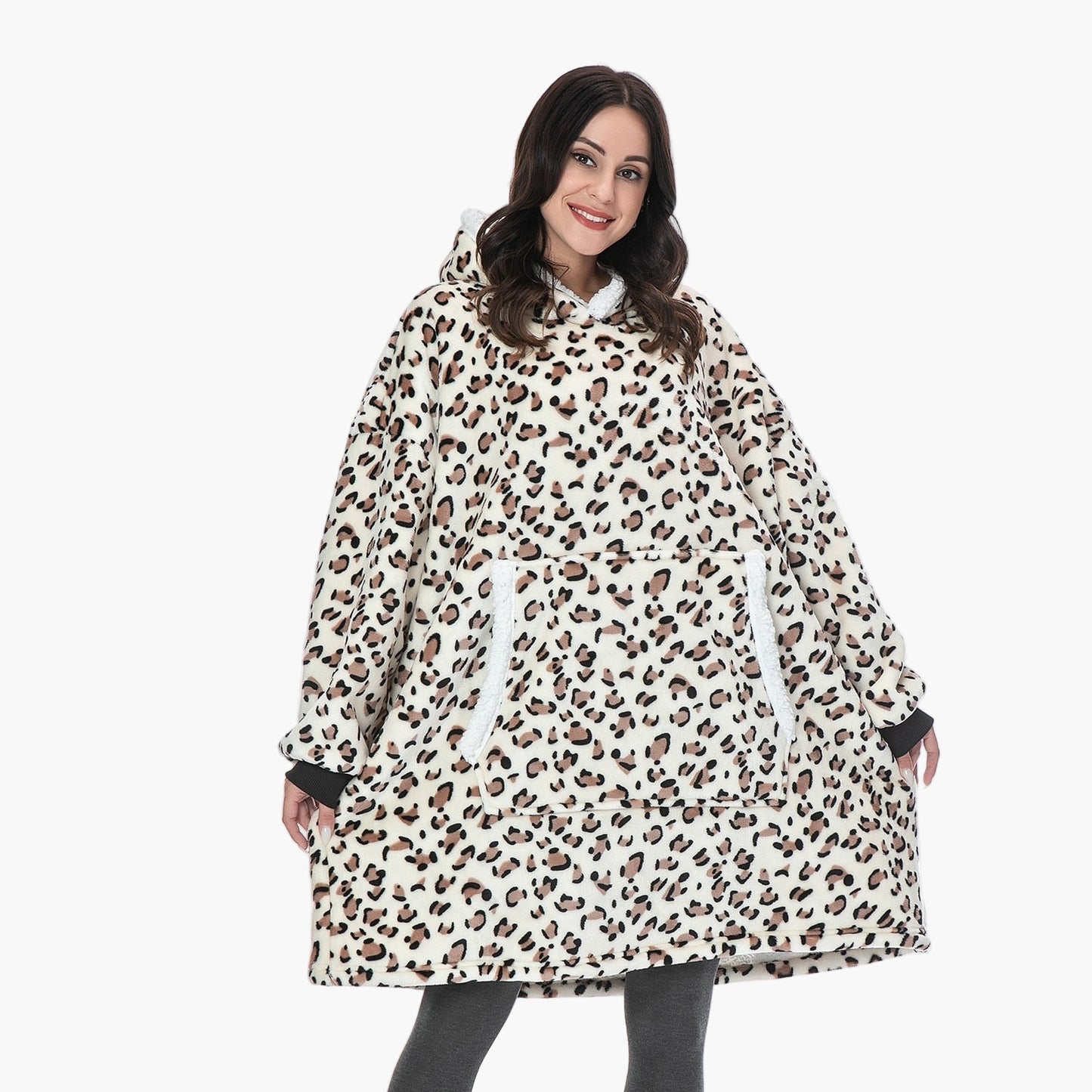 Women's Cozy Oversized Hoodie Blanket for Lounging and Relaxation