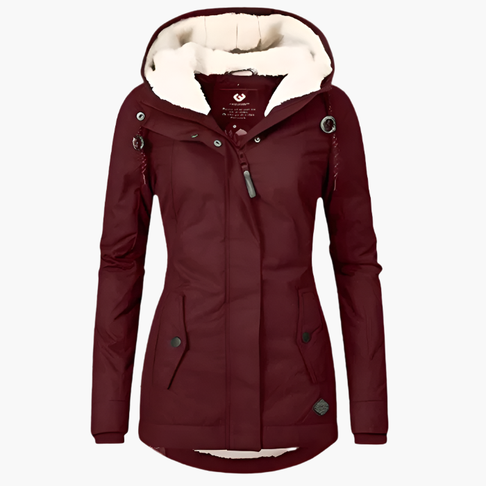 Women's Waterproof Hooded Winter Parka – Long Sleeve Warm Everyday Coat