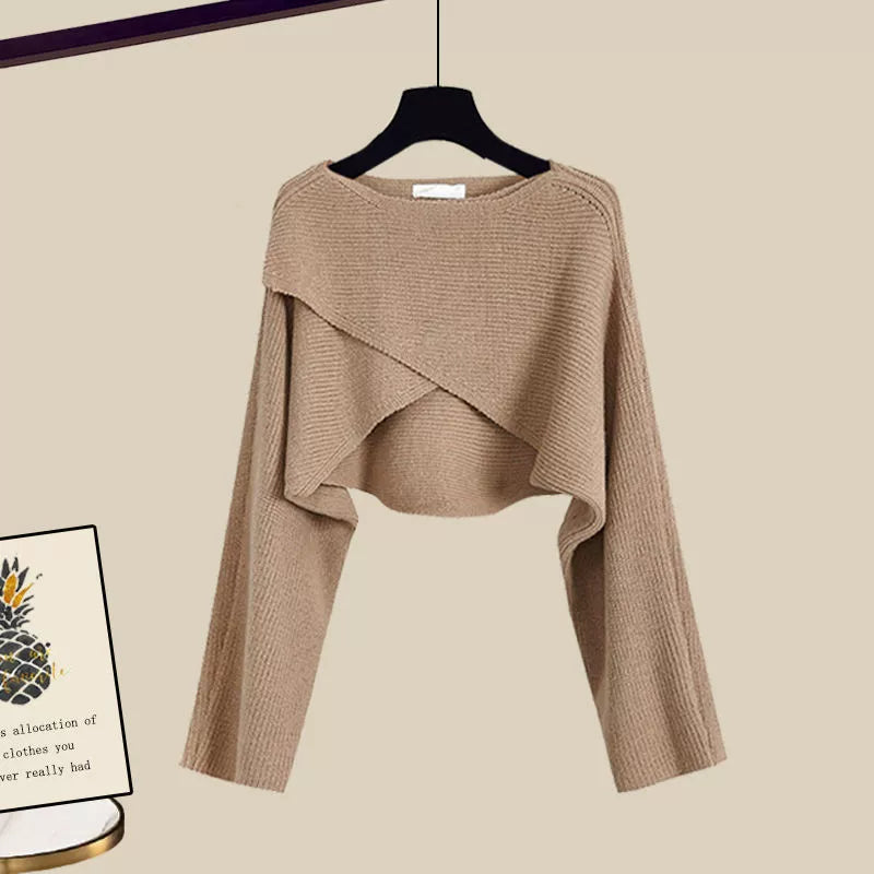 Women's Three-Piece Long Sleeve Casual Set – Modern Relaxed Outfit for Home or Outings