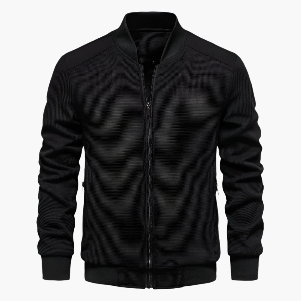 Men's Casual Bomber Jacket Classic Lightweight Streetwear Outerwear