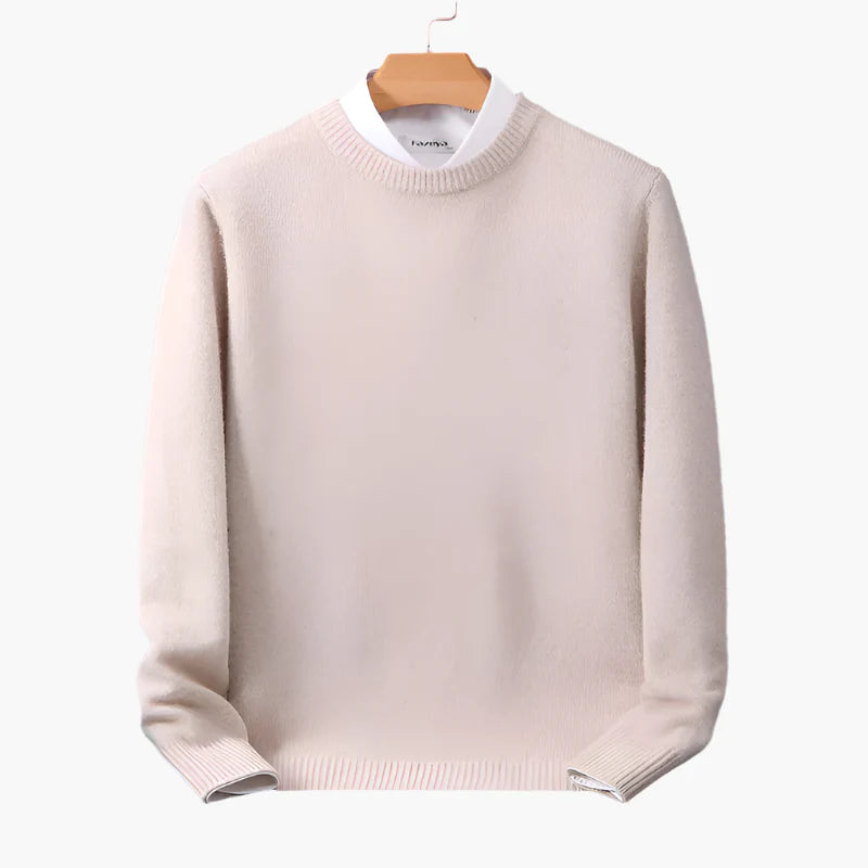 Men's Classic Crewneck Pullover Sweater – Elegant Everyday Style